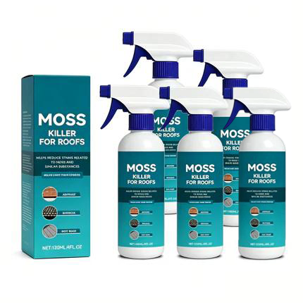🔥Last Day Promotion - ONLY £7.99!!⚡50K+ SOLD!🏠Multi-Surface Roof Moss & Algae Cleaner Spray