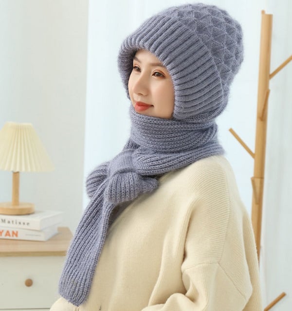 🔥🎅EARLY CHRISTMAS SALE -49% OFF 🎄-Winter Versatile Knitted Hooded Scarf for Women