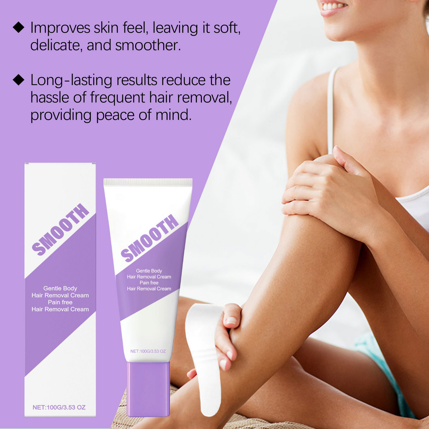 🔥LAST DAY SALE - BUY 2 GET 1 FREE!!🌸✨Bikini Pain-Free Hair Removal Cream for Sensitive Skin