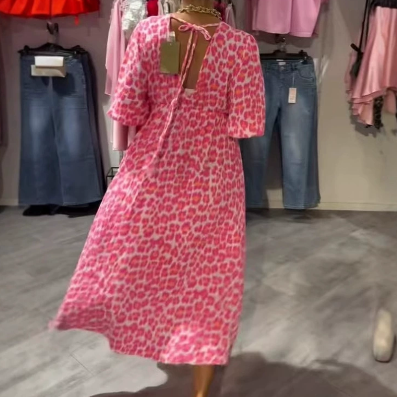 🏖️Summer Cool Deal: 49% OFF!!🎀Women's V-Neck Printed DressWomen's V-Neck Printed Dress