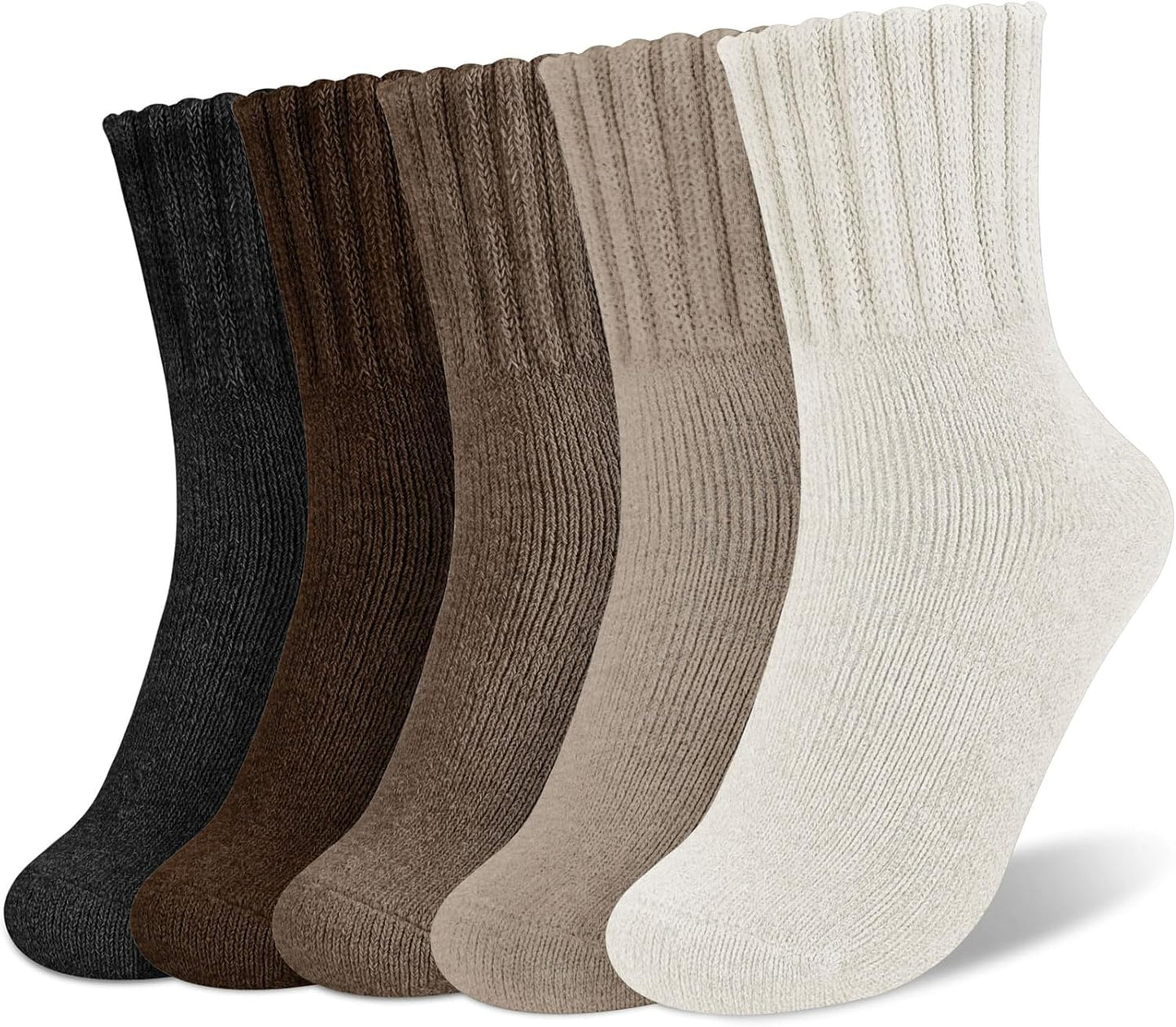 🔥❄️Hot Sale-Buy 1 Get 5 Packs✨❄️5 Pairs Women's Solid Mid-calf Socks