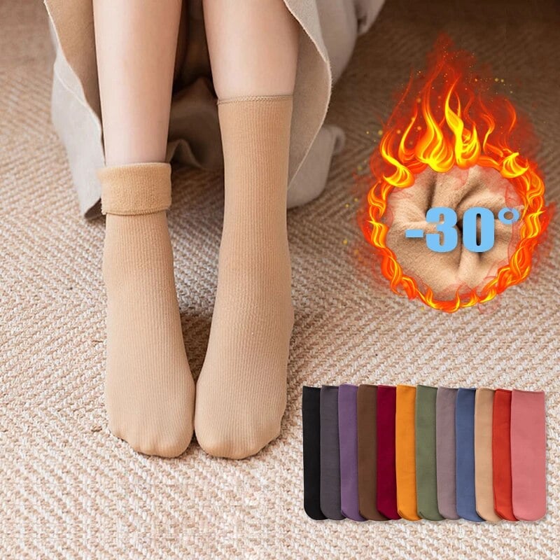 🔥❄️Hot Sale-Buy 1 Get 5 Packs✨❄️5 Pairs Women's Solid Mid-calf Socks