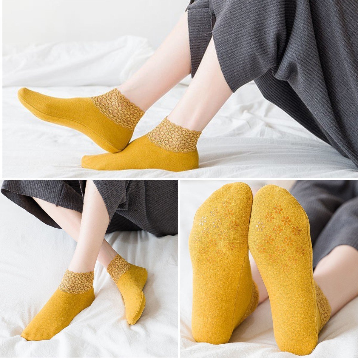 🔥❄️Hot Sale-Buy 1 Get 5 Packs✨❄️5 Pairs Women's Solid Mid-calf Socks