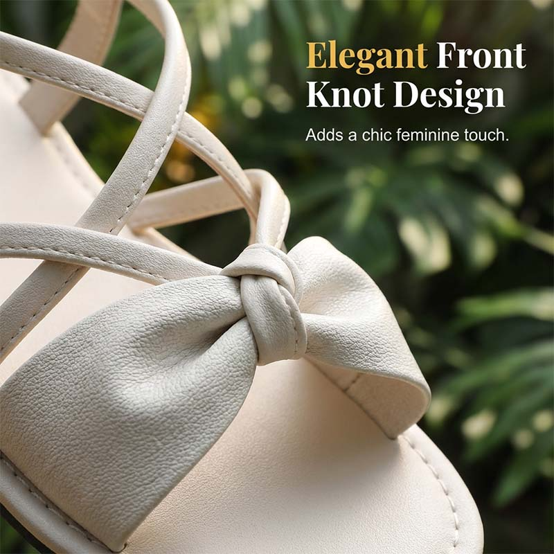 🏖️Limited time 60% OFF⏳👙Women's Criss-Cross Strap Flat Sandals