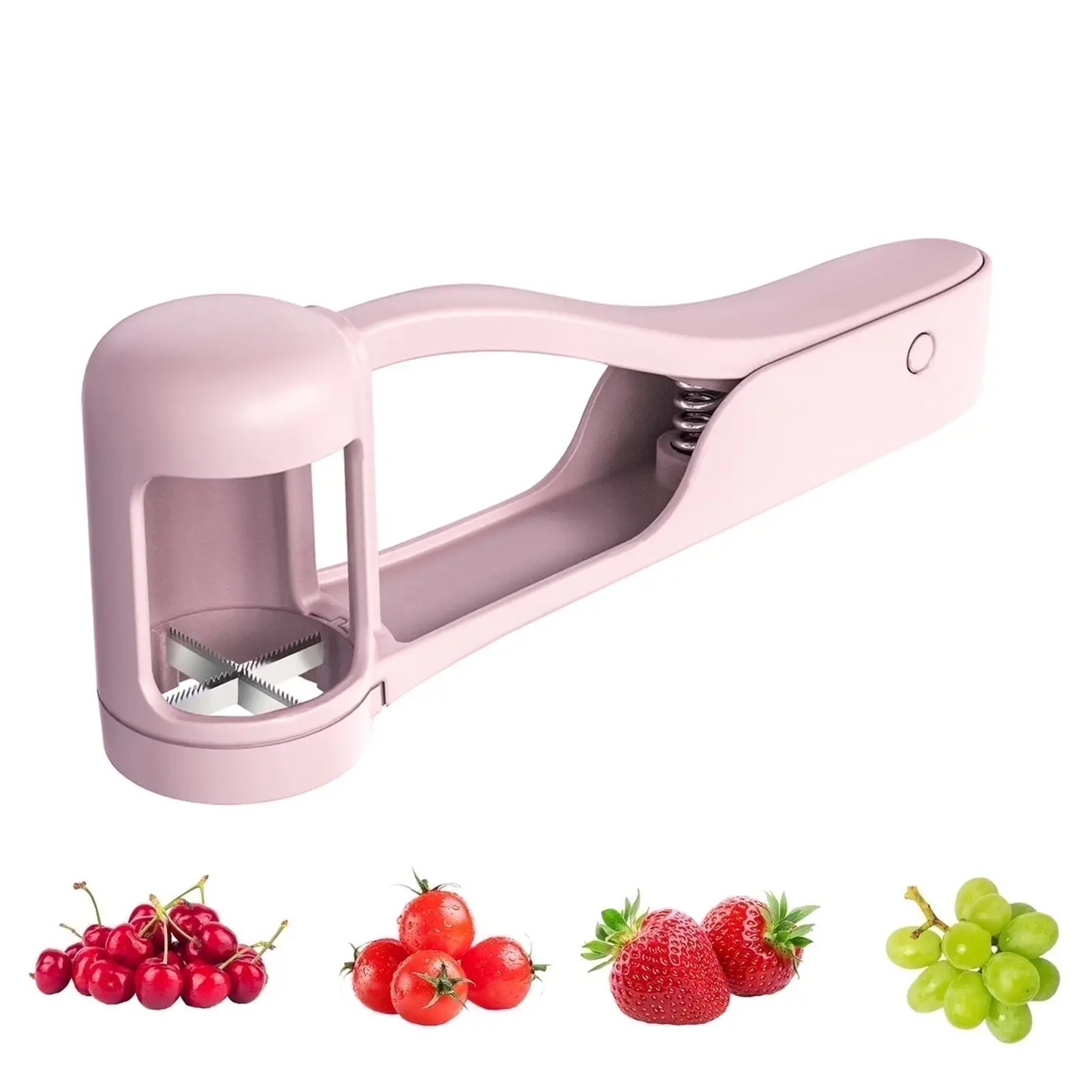 🌸LIMITED SALE : ONLY ￡7.99!!🌸 Grape Cutter for Toddlers 1-3 - Stainless Steel Baby Fruit Slicer Safe & Easy Grape