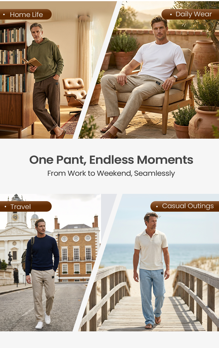 💕Limited Sale 70% OFF!!💕Breathable Straight-Leg Trousers for Men