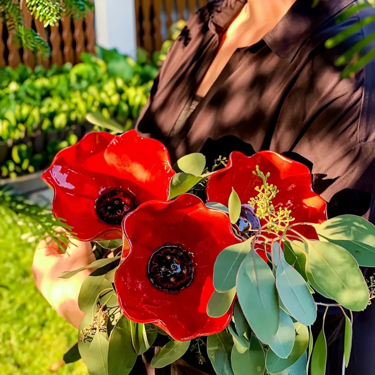 💖🎁2026 Hot Sale 50% Off🌺Handmade Metal Flower Garden Stake🐦