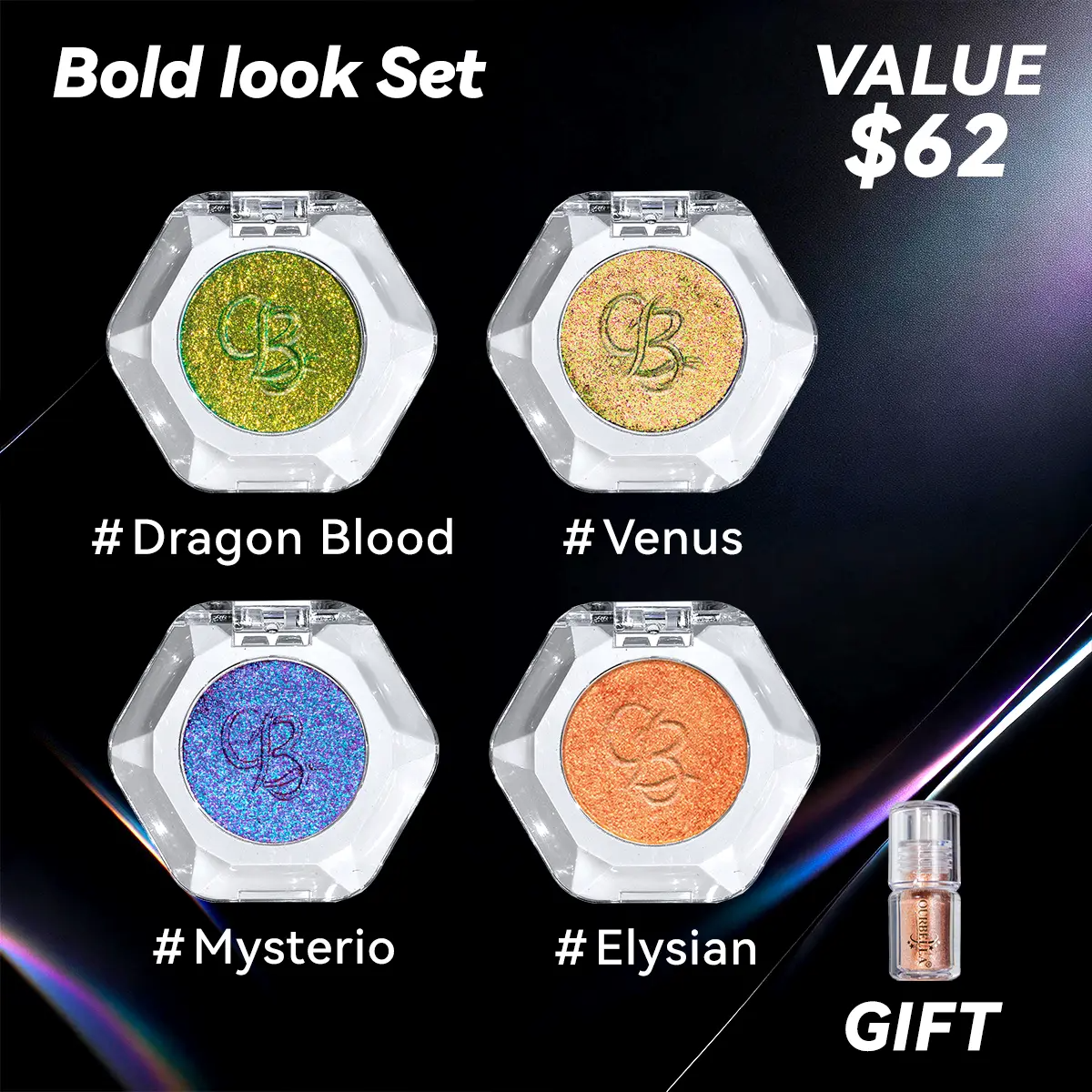 ⏳LAST DAY BUY 2 GET 1 FREE!!💕Single Multi-chrome Eyeshadows
