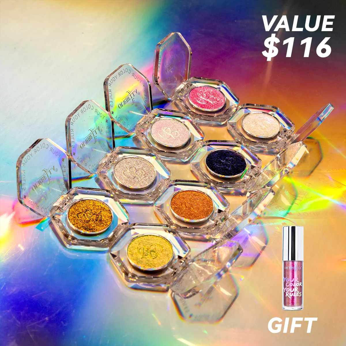 ⏳LAST DAY BUY 2 GET 1 FREE!!💕Single Multi-chrome Eyeshadows