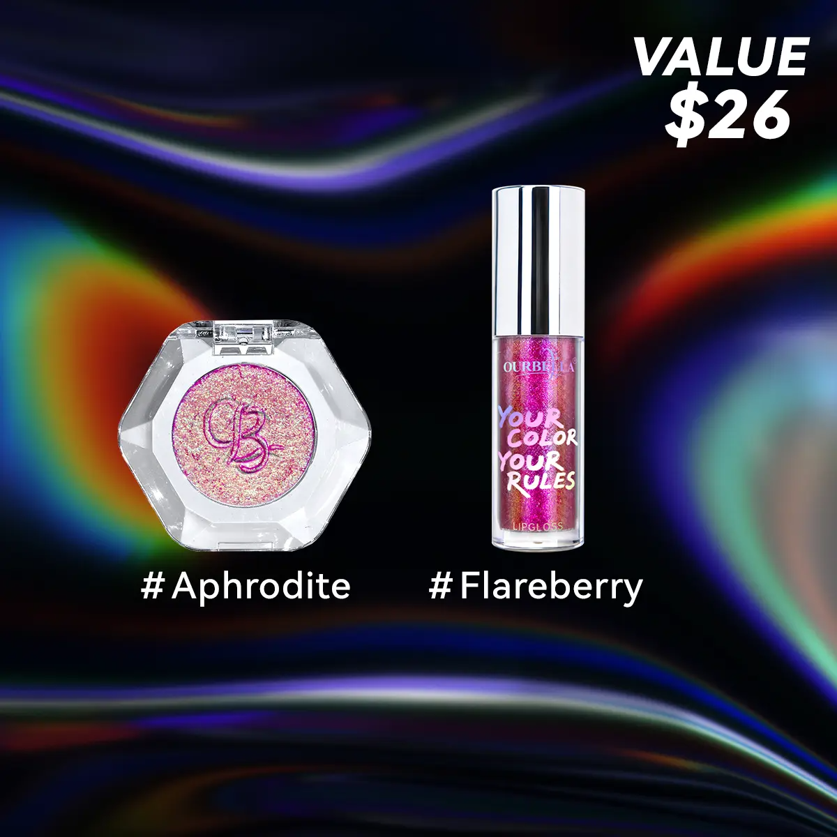 ⏳LAST DAY BUY 2 GET 1 FREE!!💕Single Multi-chrome Eyeshadows