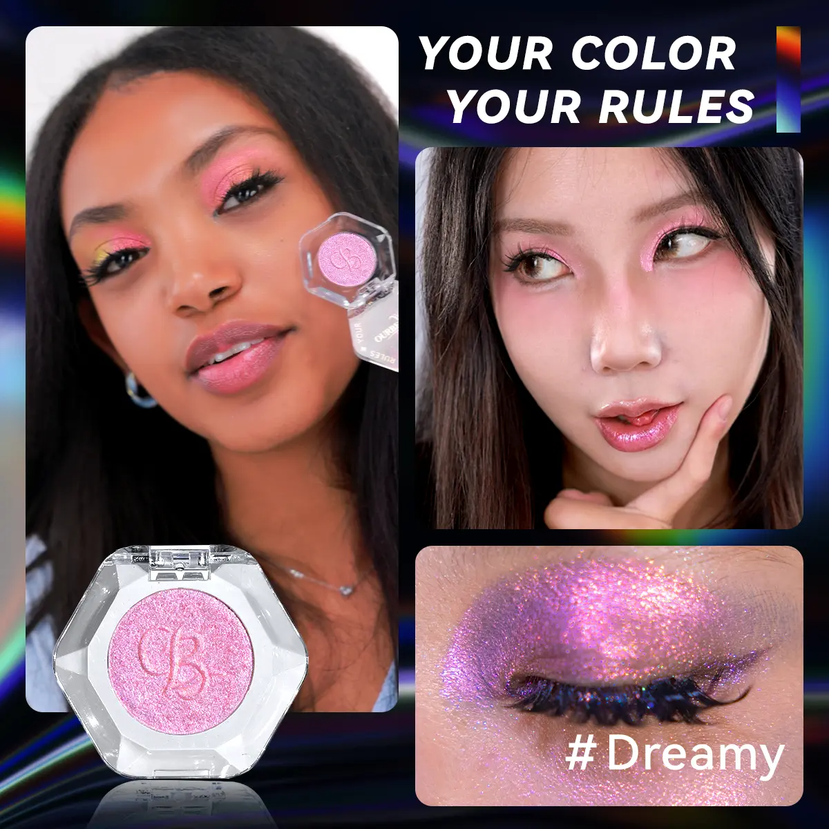⏳LAST DAY BUY 2 GET 1 FREE!!💕Single Multi-chrome Eyeshadows