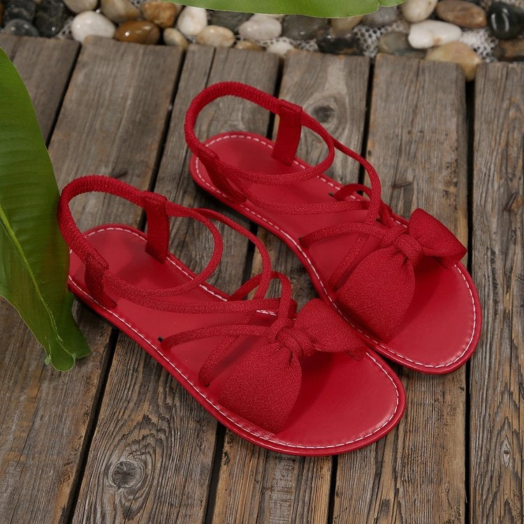 🏖️Limited time 60% OFF⏳👙Women's Criss-Cross Strap Flat Sandals