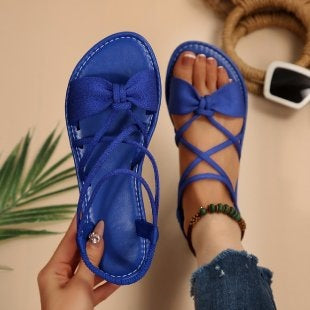 🏖️Limited time 60% OFF⏳👙Women's Criss-Cross Strap Flat Sandals