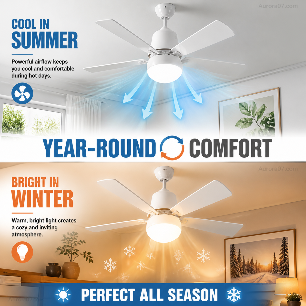 🏆LAST DAY SALE 49% OFF🔥SmartBreez™ 40W LED Ceiling Fan Light – 20.5" Ultra-Quiet with Remote 🎯 | E27 + FREE B22 Adapter 🔌 | For Bedroom 😴, Kitchen 👩‍🍳 & Garage 🛠️ – UK Ready! 🇬🇧