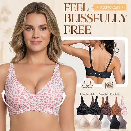 ⏰LAST DAY SALE ONLY ￡9.99!!💕Women Jelly Bras Wirefree Full Coverage Comfortable Wireless Everyday Bra