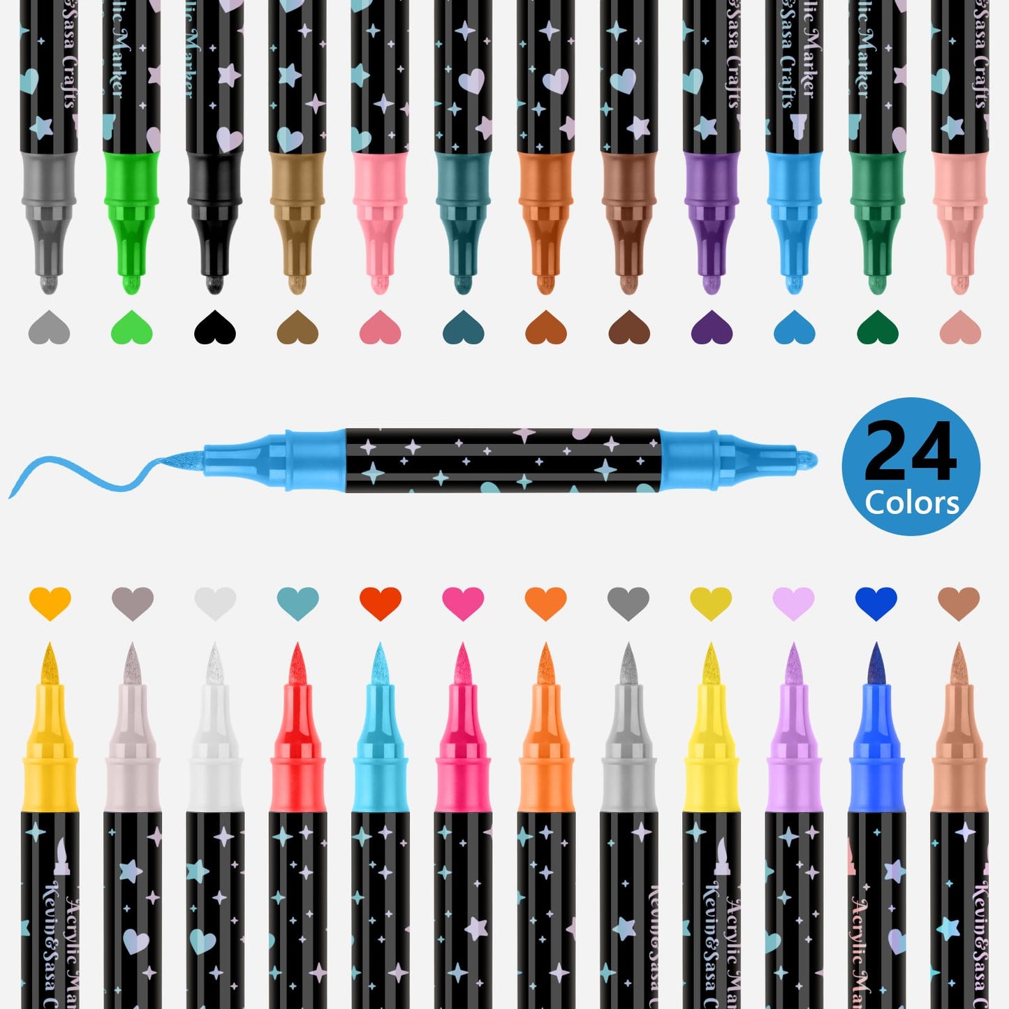 ⏳THE WEEK'S SPECIAL PRICE ￡7.99!!✨🎁Dual-Tip Glitter Marker Pen