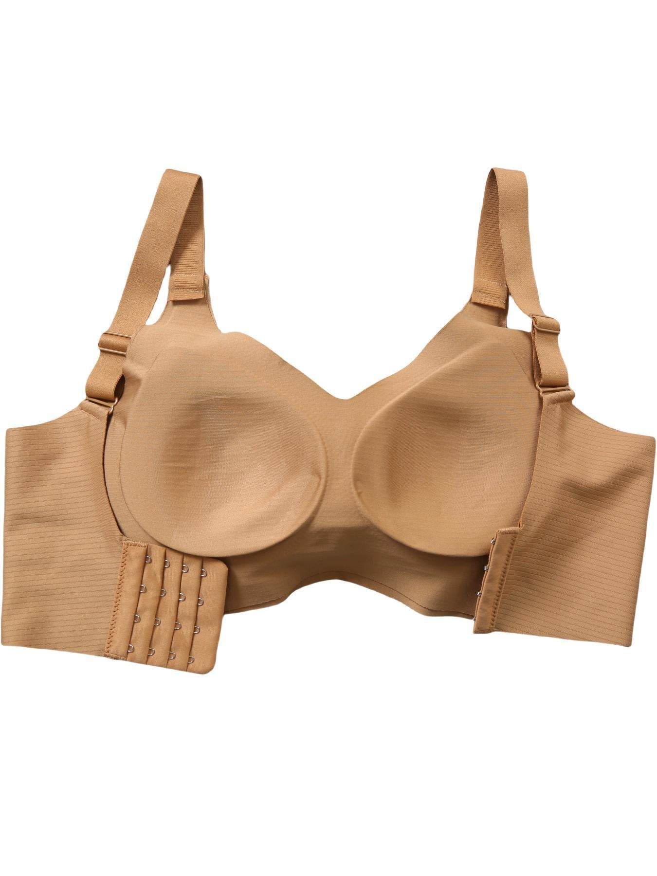 Women's Solid Wireless Bra, Comfortable Breathable Push Up Bra, Soft and Lightweight Lingerie for All Seasons