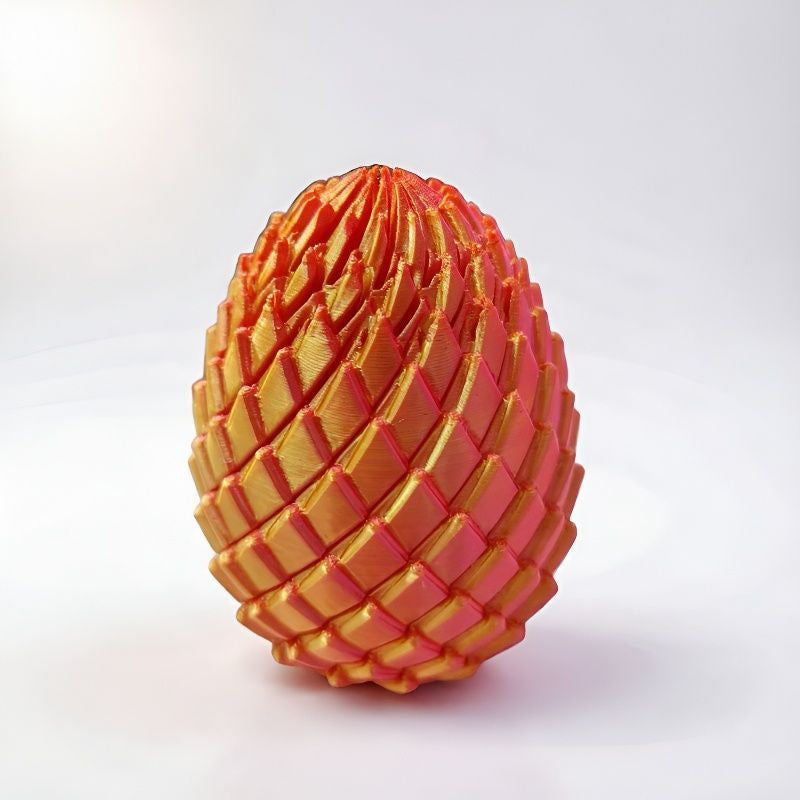 🎁3D-printed dragon egg🦖 = the ultimate stress reliever: just give it a twist, and your stress melts away 🔄