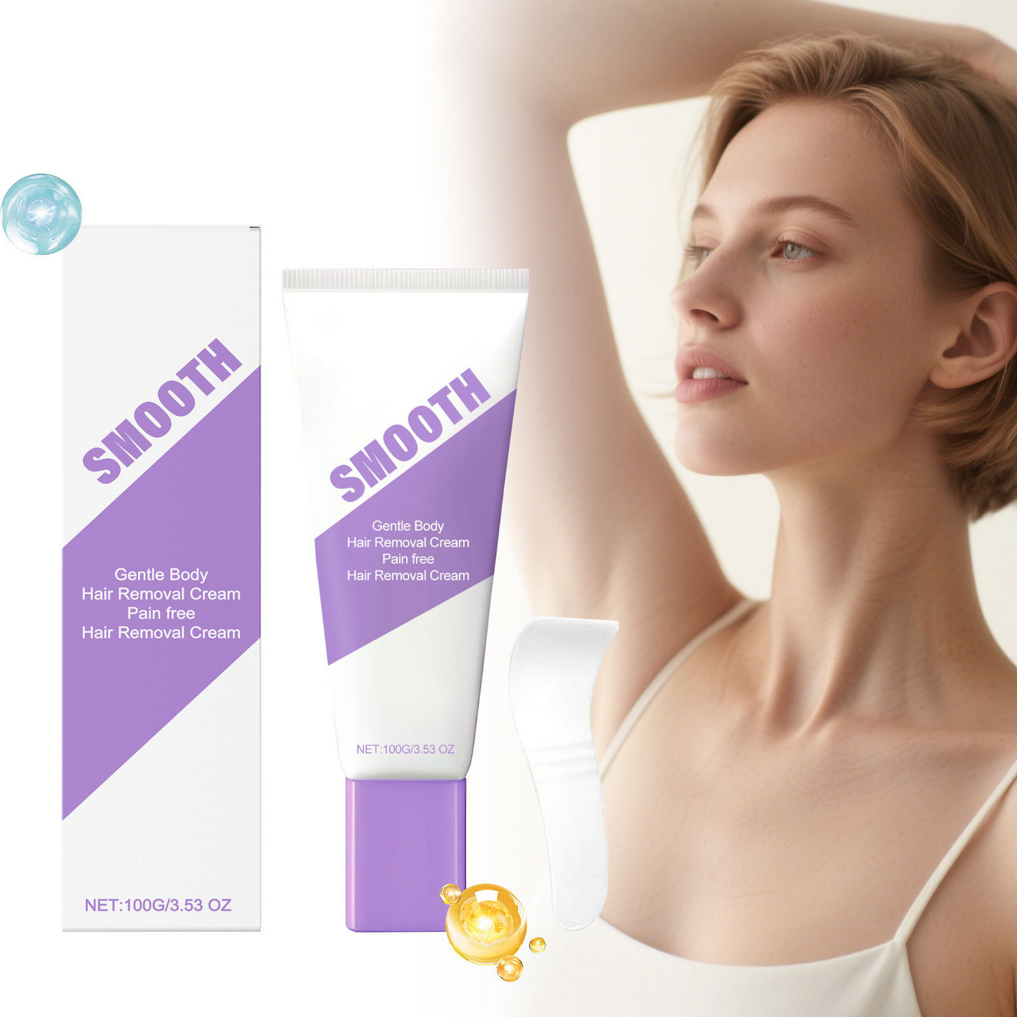 🔥LAST DAY SALE - BUY 2 GET 1 FREE!!🌸✨Bikini Pain-Free Hair Removal Cream for Sensitive Skin