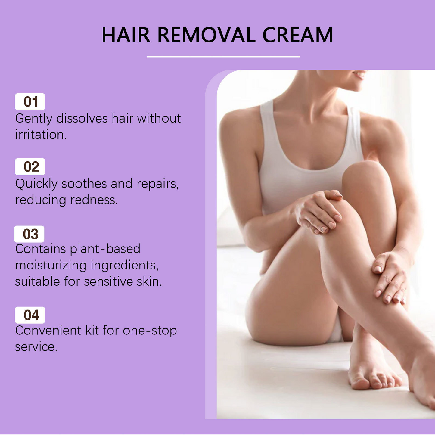 🔥LAST DAY SALE - BUY 2 GET 1 FREE!!🌸✨Bikini Pain-Free Hair Removal Cream for Sensitive Skin