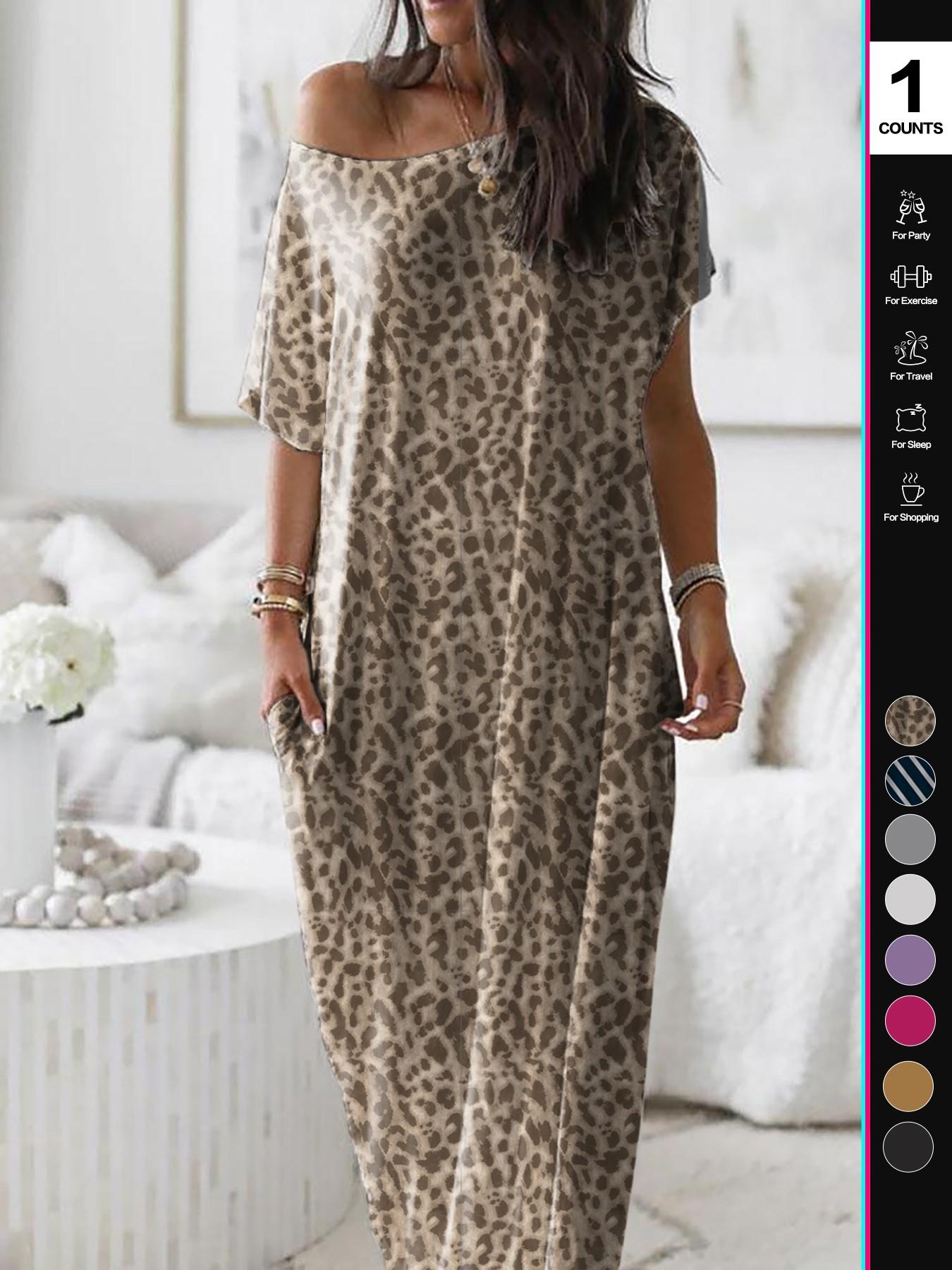 🎁Last Day Sale 49% OFF💡2026 Women's Solid Color Casual Batwing Sleeve Loungewear Dress