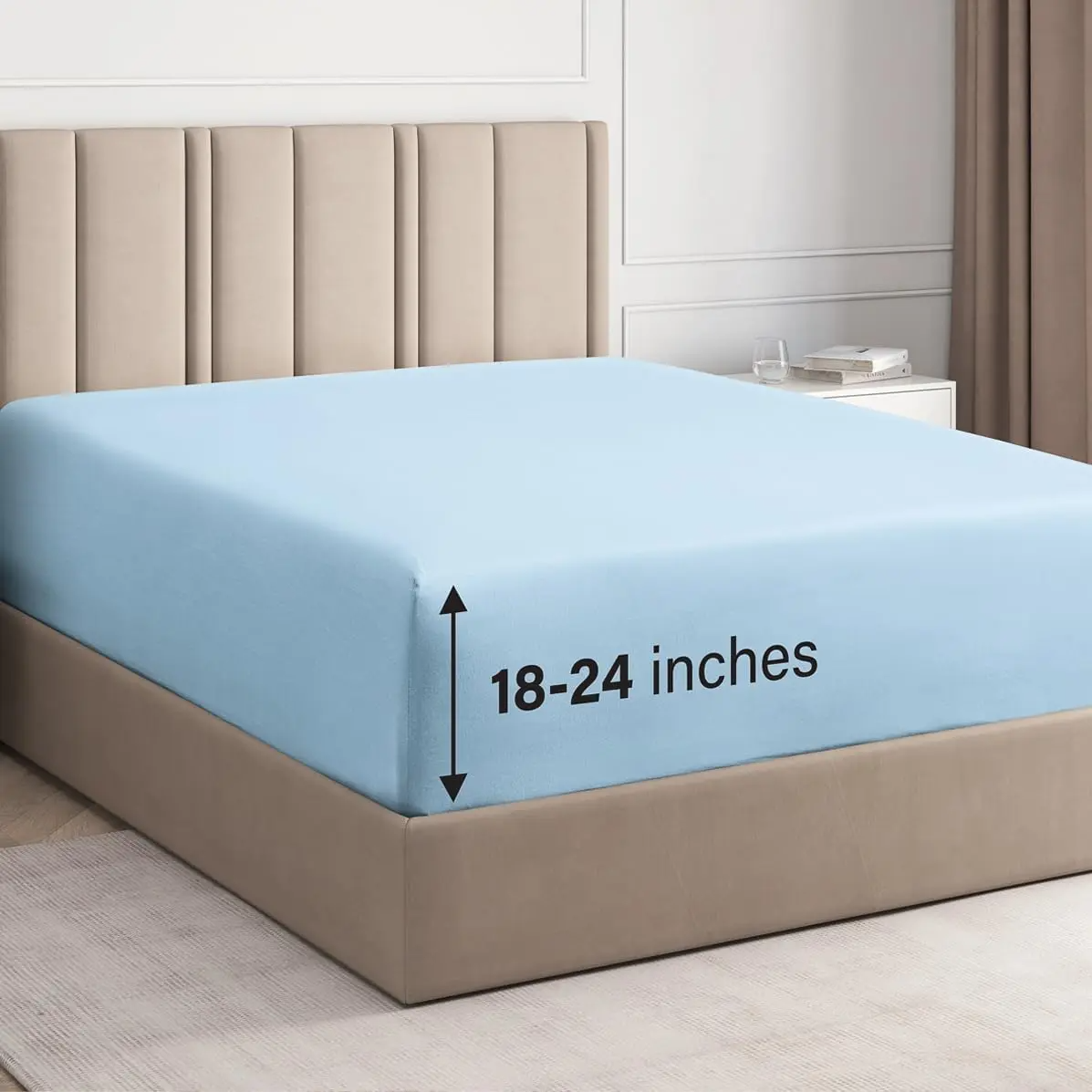 🌸LIMITED SALE !!🌸Deep Pocket Fitted Sheet ONLY – Ultra-Soft Microfiber