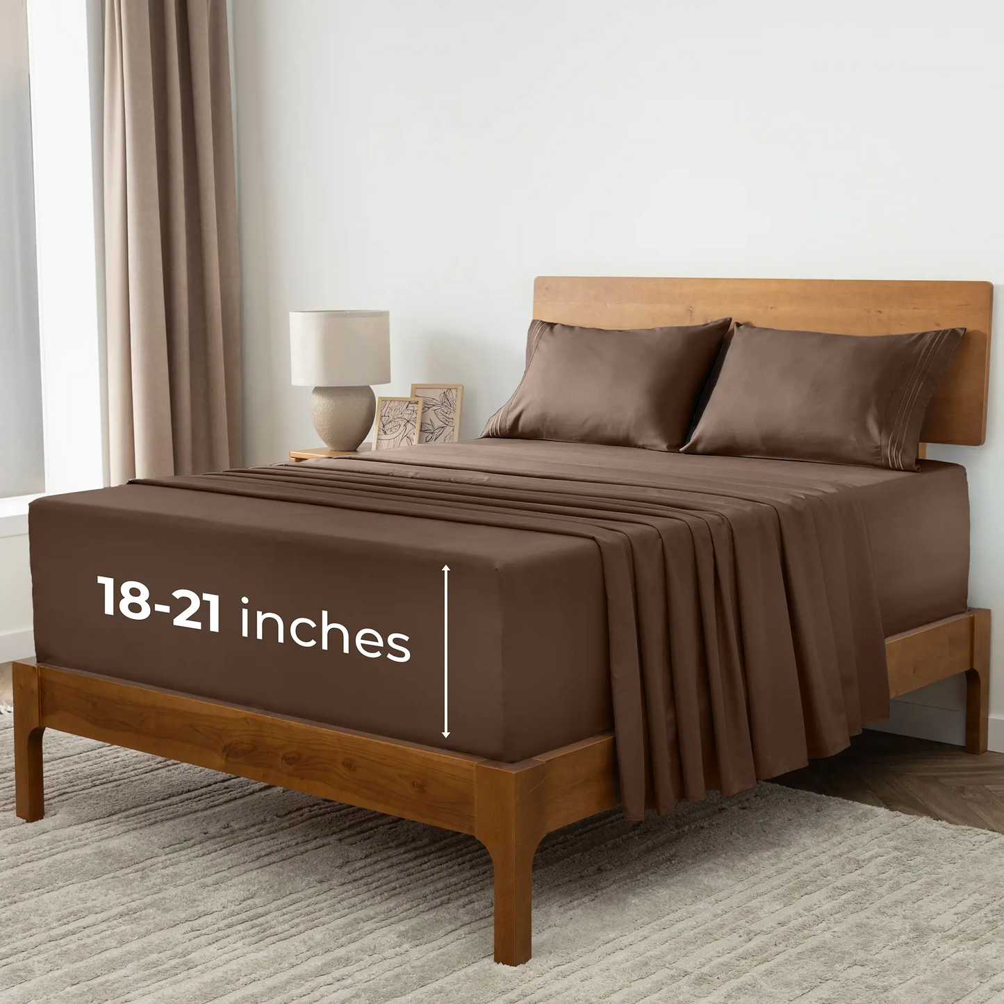 🌸LIMITED SALE !!🌸Deep Pocket Fitted Sheet ONLY – Ultra-Soft Microfiber