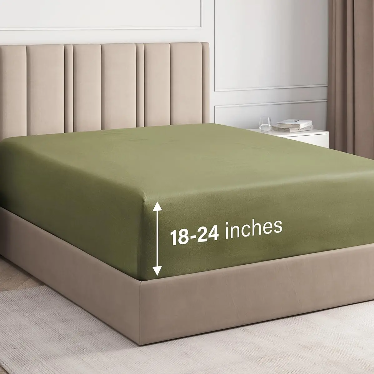 🌸LIMITED SALE !!🌸Deep Pocket Fitted Sheet ONLY – Ultra-Soft Microfiber