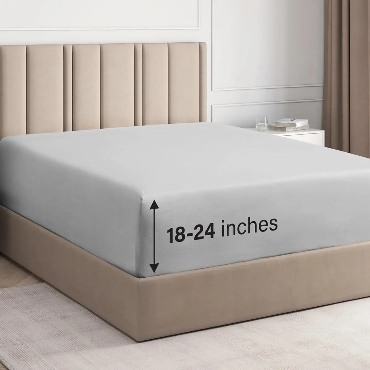 🌸LIMITED SALE !!🌸Deep Pocket Fitted Sheet ONLY – Ultra-Soft Microfiber
