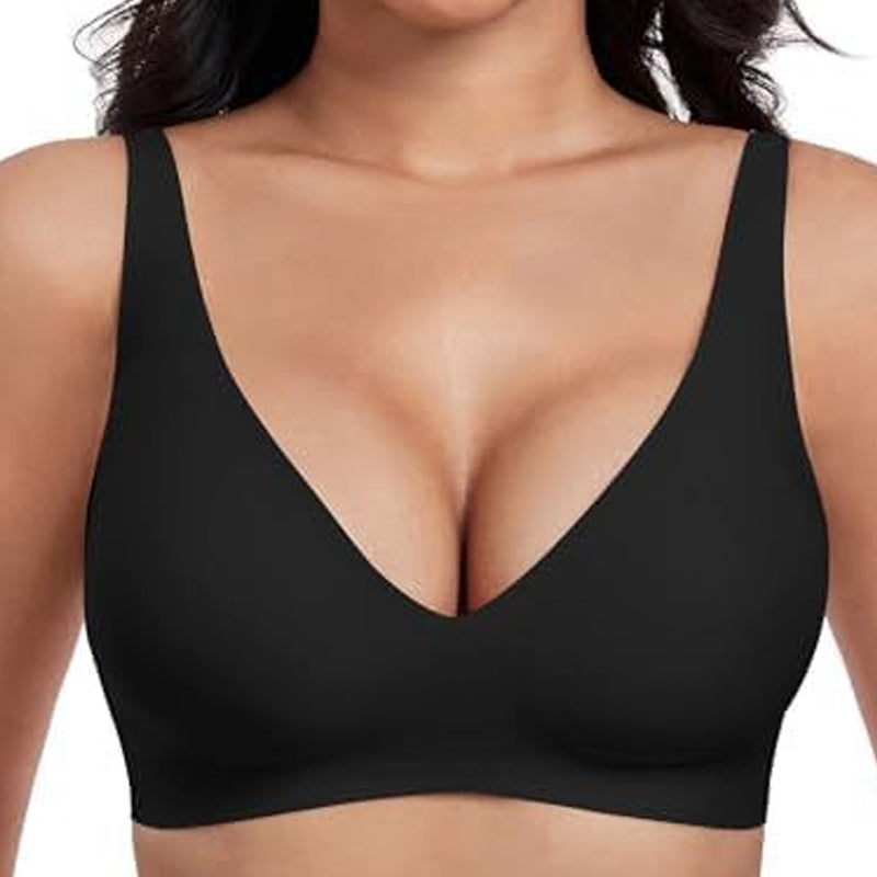⏰LAST DAY SALE ONLY ￡9.99!!💕Women Jelly Bras Wirefree Full Coverage Comfortable Wireless Everyday Bra