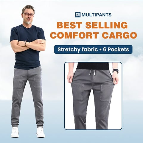 🔥Last Day Sale £14.99!!⚡50K+ SOLD!🔥MultiPants – High Stretch Multi-pocket Durable Cargo Pants