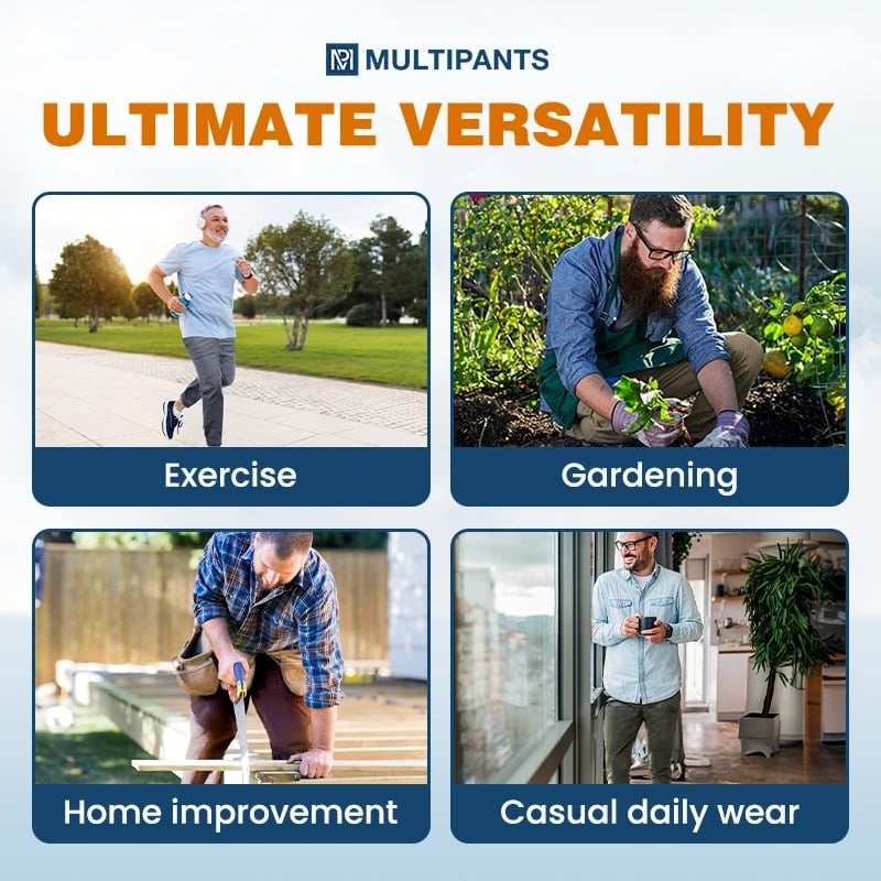 🔥Last Day Sale £14.99!!⚡50K+ SOLD!🔥MultiPants – High Stretch Multi-pocket Durable Cargo Pants