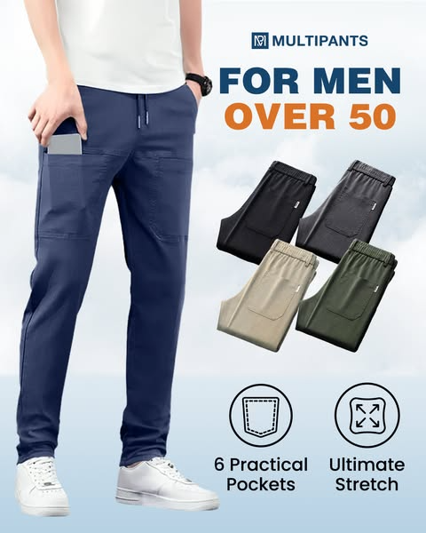 🔥Last Day Sale £14.99!!⚡50K+ SOLD!🔥MultiPants – High Stretch Multi-pocket Durable Cargo Pants