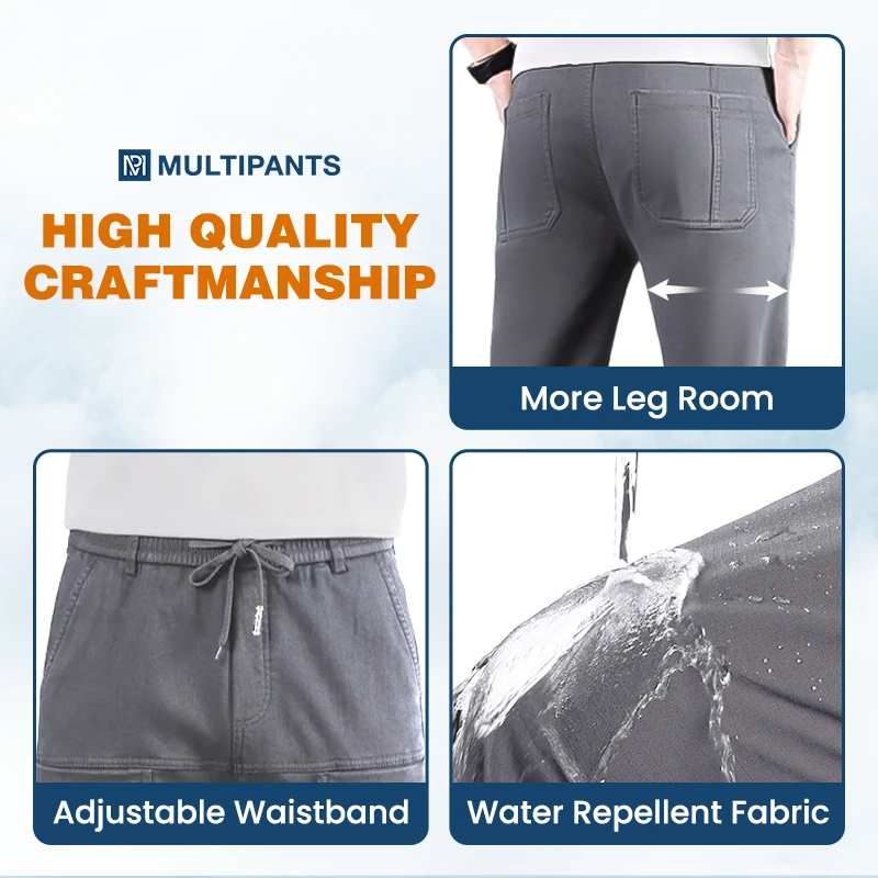 🔥Last Day Sale £14.99!!⚡50K+ SOLD!🔥MultiPants – High Stretch Multi-pocket Durable Cargo Pants