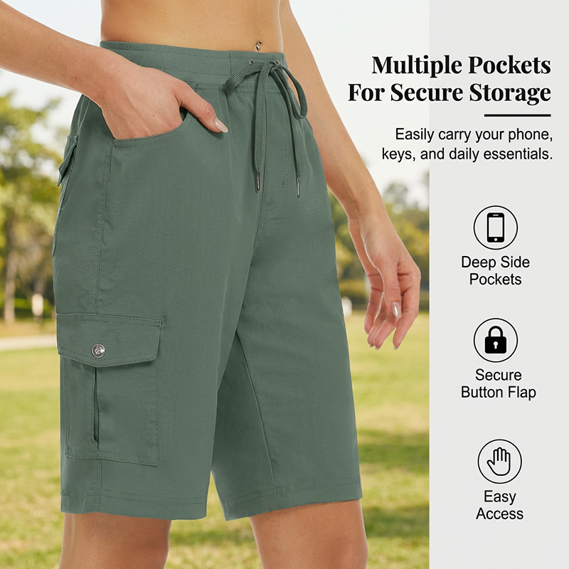 ⏰Last day sale 49% OFF🔥Women's Quick-Dry Cargo Shorts with Pockets