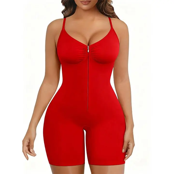 💥Summer cool-down deal💥Shapewear for Women Tummy Control Bodysuits Zip-Up Comfort Ultra Stretch Fabric Customizable Fit Breathable Mesh Design Comfortable Fit