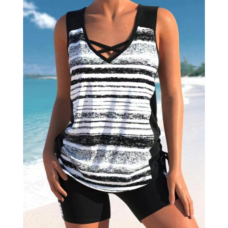 🏖️SUMMER HOT SALE 50% OFF🎁💞50K+ SOLD!💥Women's Printed Two-Piece Tankini Swimsuit