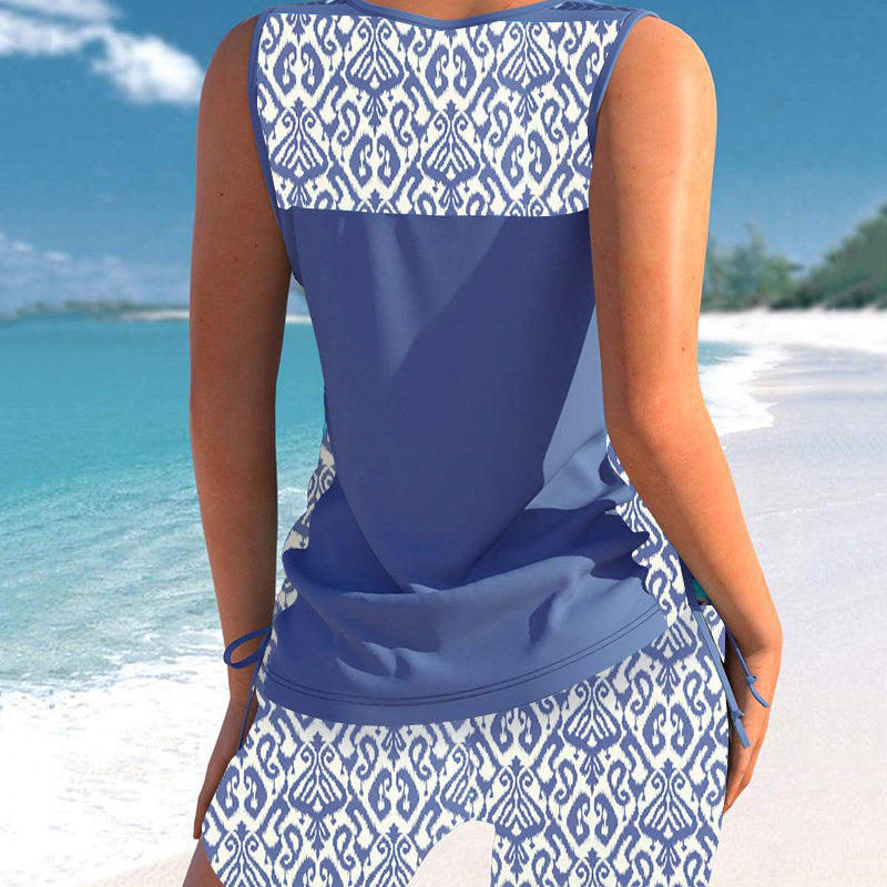 🏖️SUMMER HOT SALE 50% OFF🎁💞50K+ SOLD!💥Women's Printed Two-Piece Tankini Swimsuit
