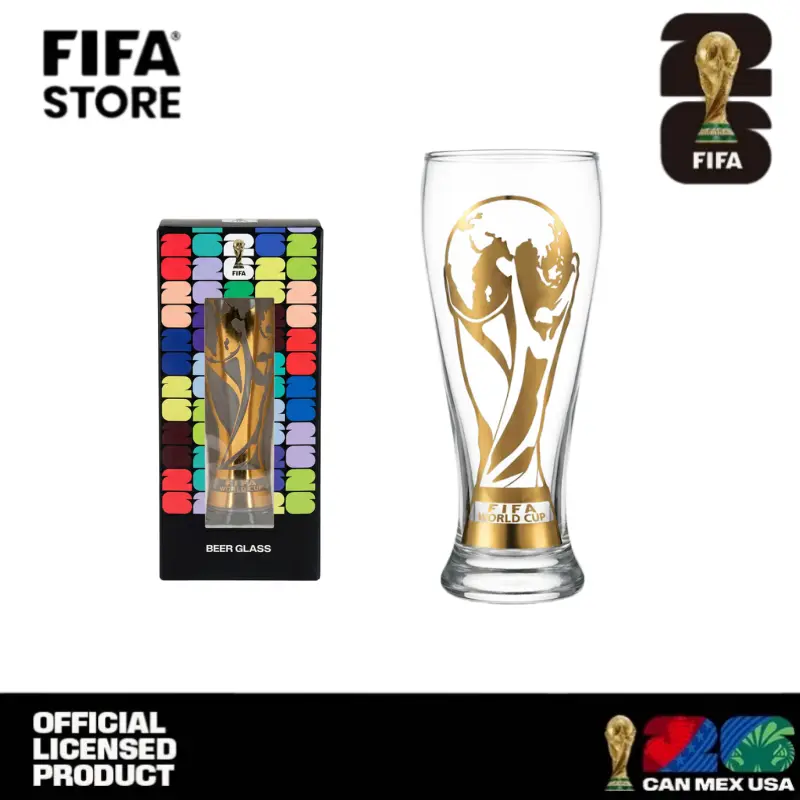 🔥Father's Day Exclusive🔥 | 2026 FIFA World Cup Glass Set Made of premium glass with trophy-style gold trim.