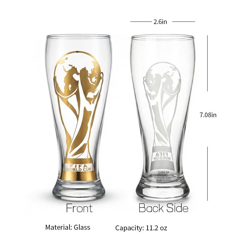 🔥Father's Day Exclusive🔥 | 2026 FIFA World Cup Glass Set Made of premium glass with trophy-style gold trim.