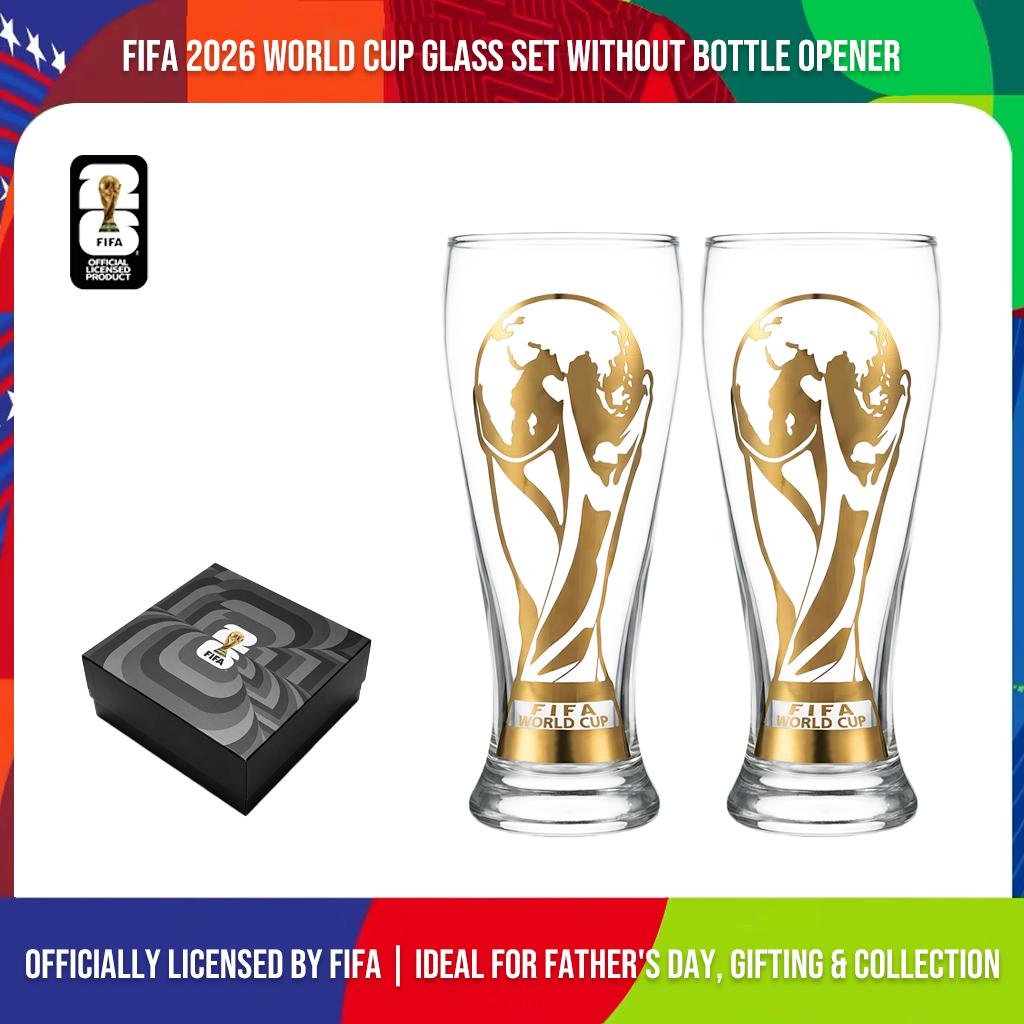 🔥Father's Day Exclusive🔥 | 2026 FIFA World Cup Glass Set Made of premium glass with trophy-style gold trim.