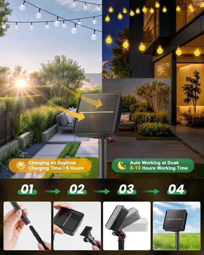 💎 LAST DAY SALE: ONLY ￡9.99! 💎 Lunara™ Waterproof Solar-Powered LED String Lights 🌟✨