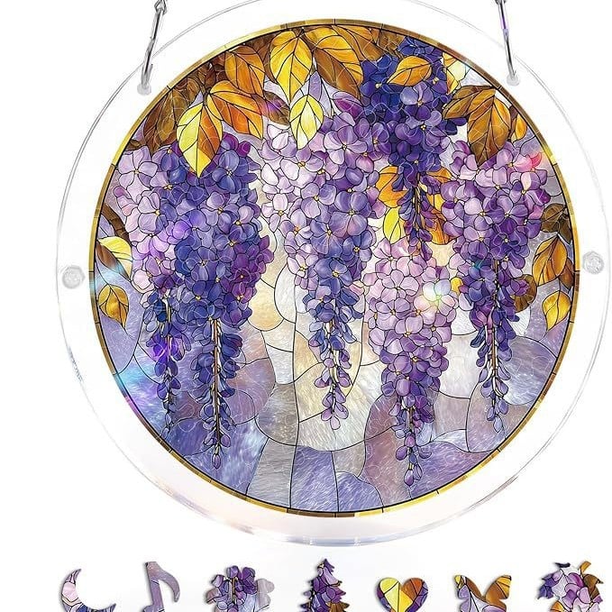 🔥LAST DAY SPECIAL PRICE: ONLY ￡10.99!! ☀️🛍️Acrylic Jigsaw Puzzle Suncatcher 80 Pieces