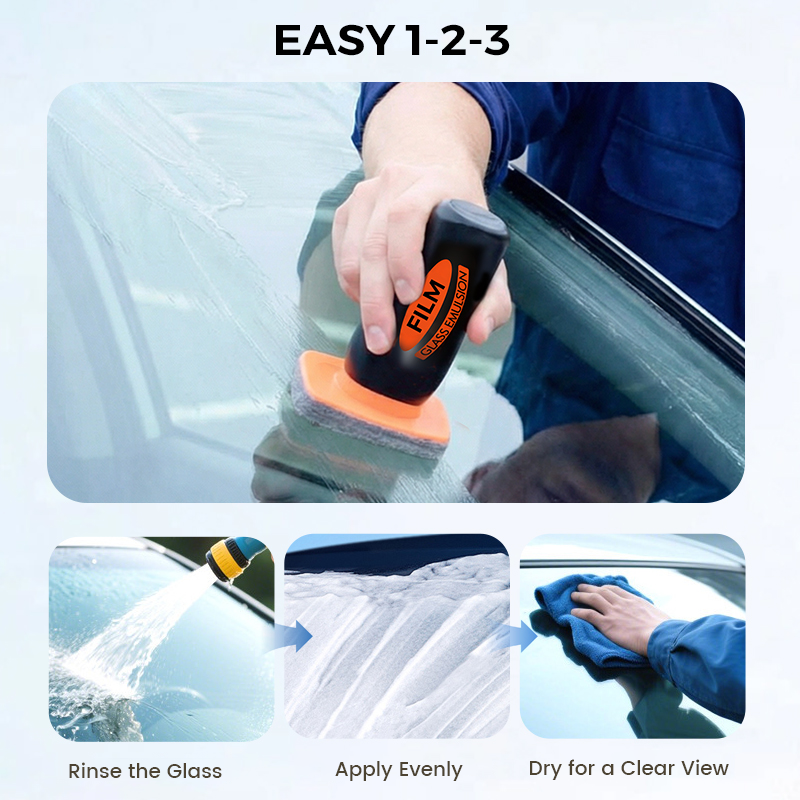 💥Buy 2 Get 1 Free💦Auto Glass Side Window Oil Film Removal Cleaner