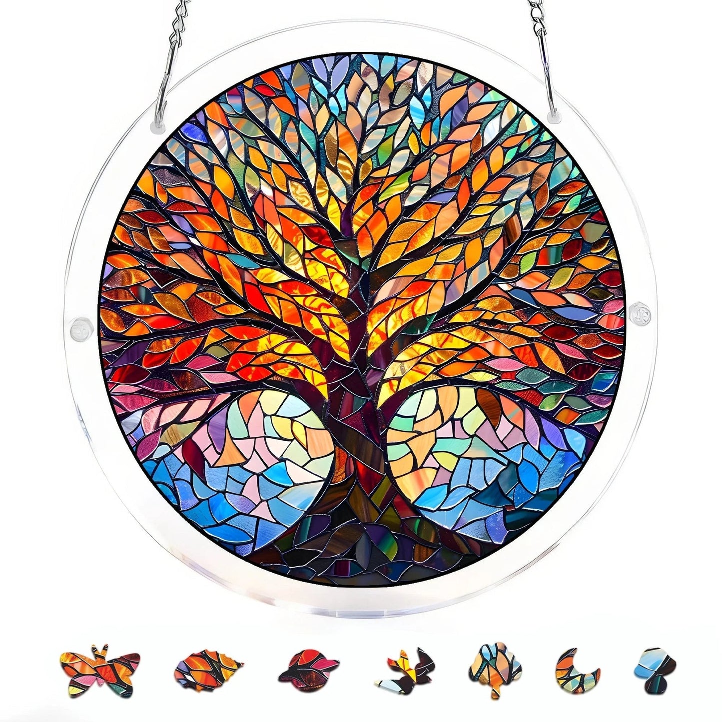 🔥LAST DAY SPECIAL PRICE: ONLY ￡10.99!! ☀️🛍️Acrylic Jigsaw Puzzle Suncatcher 80 Pieces