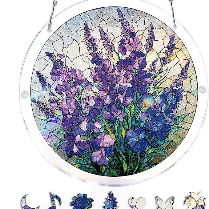 🔥LAST DAY SPECIAL PRICE: ONLY ￡10.99!! ☀️🛍️Acrylic Jigsaw Puzzle Suncatcher 80 Pieces