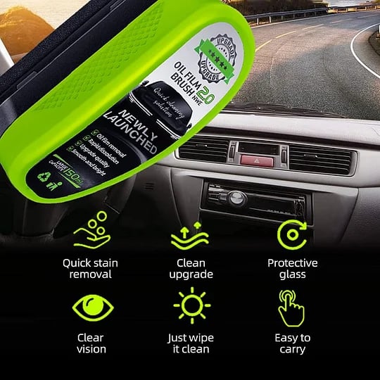 ⏳Limited-time Buy 1 Get 1 Free⏰New 2.0 Powerful Oil Film Wipe🚗💧