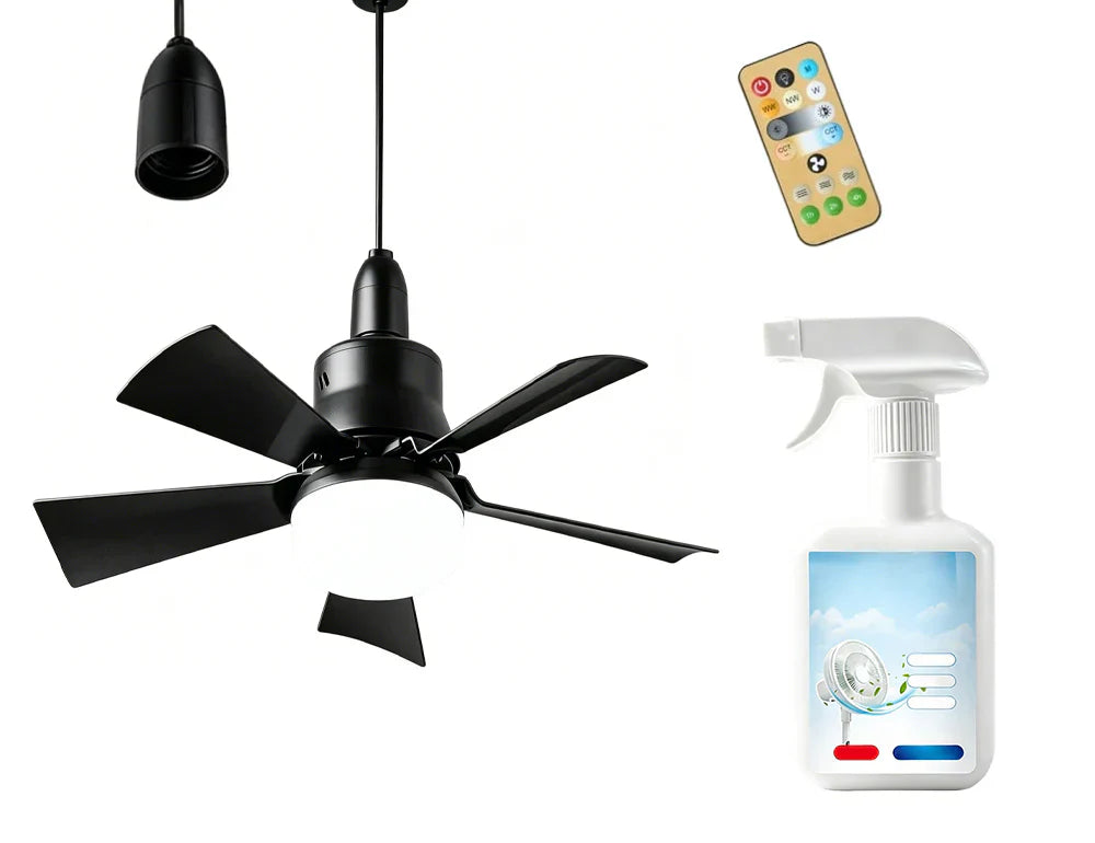 🏆LAST DAY SALE 49% OFF🔥SmartBreez™ 40W LED Ceiling Fan Light – 20.5" Ultra-Quiet with Remote 🎯 | E27 + FREE B22 Adapter 🔌 | For Bedroom 😴, Kitchen 👩‍🍳 & Garage 🛠️ – UK Ready! 🇬🇧