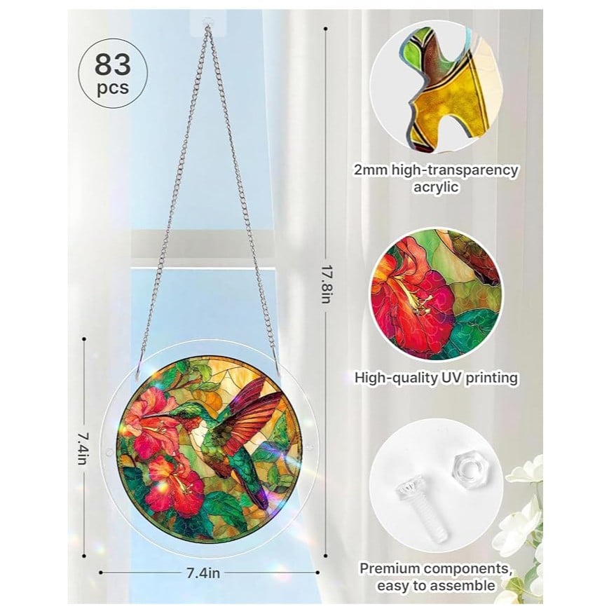 🔥LAST DAY SPECIAL PRICE: ONLY ￡10.99!! ☀️🛍️Acrylic Jigsaw Puzzle Suncatcher 80 Pieces