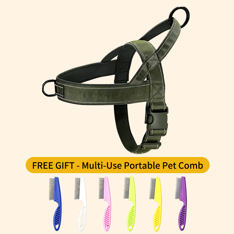 🏆LAST DAY SALE: ONLY ￡9.99!!🎁✨Heavy-Duty Tactical Dog Harness with Handle🐕